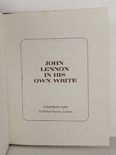 JOHN LENNON IN HIS OWN WRITE