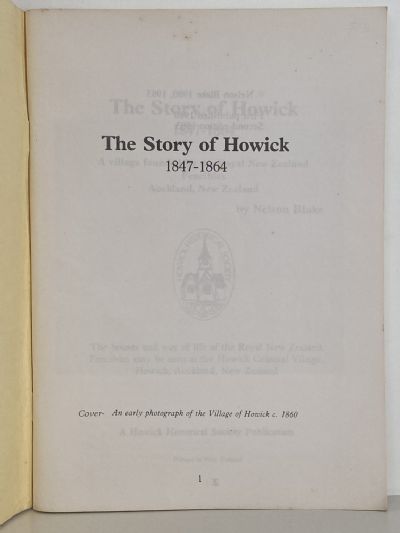 THE STORY OF HOWICK 1847-1864