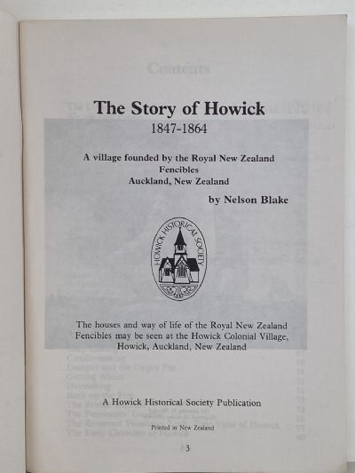 THE STORY OF HOWICK 1847-1864