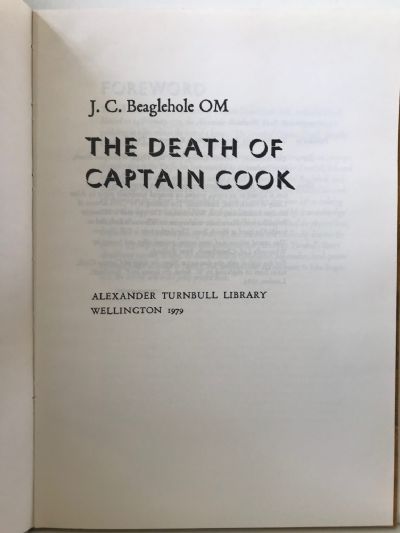 THE DEATH OF CAPTAIN COOK