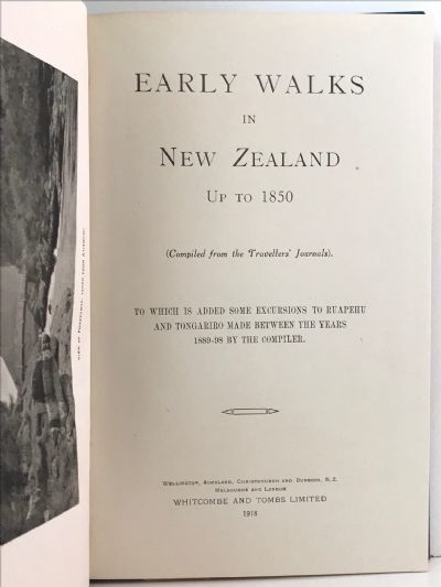 EARLY WALKS IN NEW ZEALAND: Up to 1850