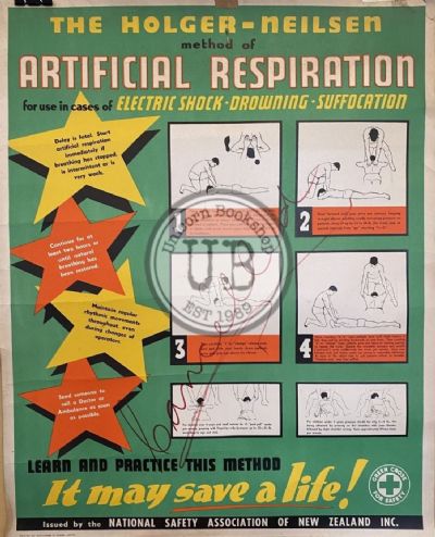 VINTAGE POSTER: National Safety Association of NZ / Workplace Safety