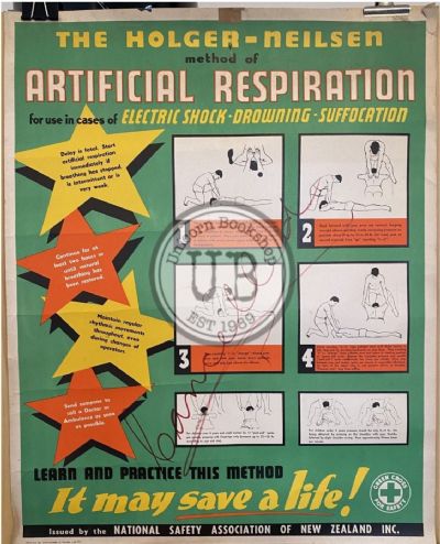 VINTAGE POSTER: National Safety Association of NZ / Workplace Safety