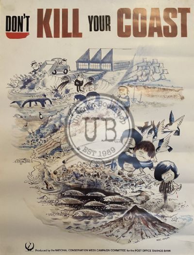 VINTAGE POSTER: National Conservation Week / Post Office Savings Bank