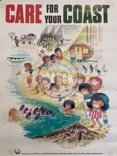 VINTAGE POSTER: National Conservation Week / Post Office Savings Bank