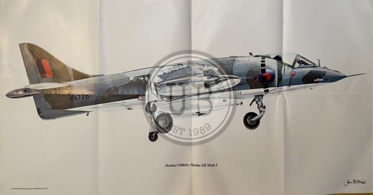 VINTAGE POSTER: Hawker Siddeley Harrier GR Mark 1