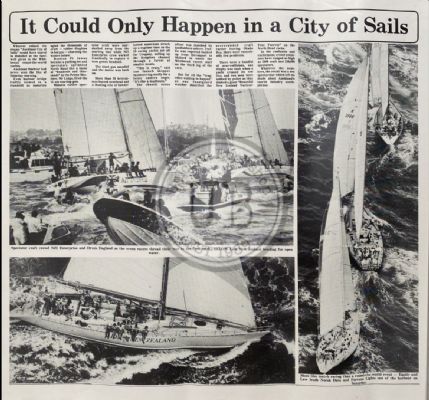 VINTAGE POSTER: Whitbread yacht race, Auckland 1986