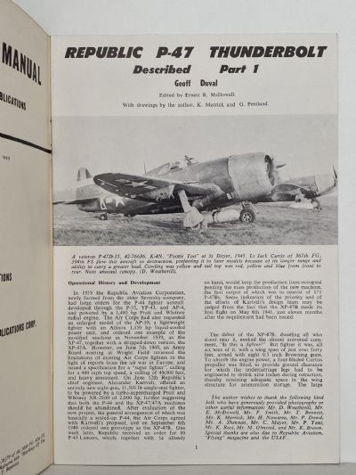 REPUBLIC P-47 THUNDERBOLT: Described Part 1+2