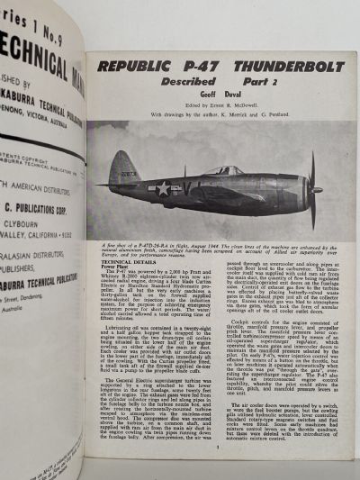 REPUBLIC P-47 THUNDERBOLT: Described Part 1+2