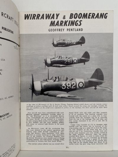 WIRRAWAY & BOOMERANG MARKINGS