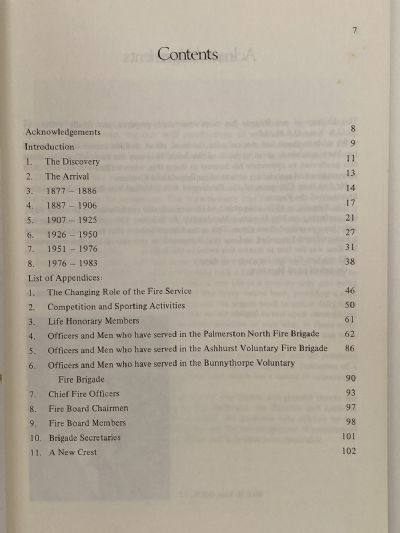 A CENTURY OF SERVICE: A History of the Palmerston North Fire Brigade 1883 - 1983