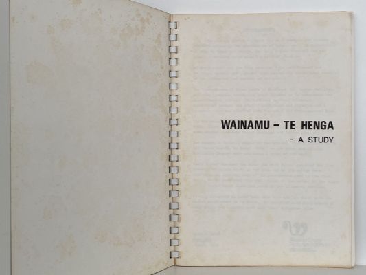WAINAMU-TE HENGA: A Study