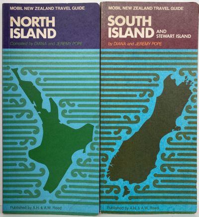 THE MOBIL ILLUSTRATED GUIDE TO NEW ZEALAND - 2 Book set