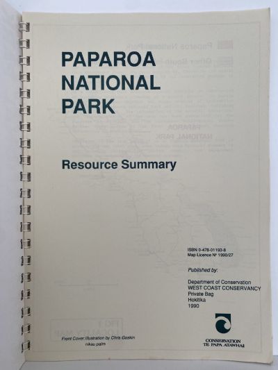 PAPAROA NATIONAL PARK: Resource Summary