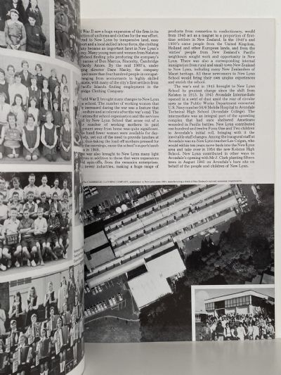 HISTORY OF NEW LYNN SCHOOL: And The Community it Served