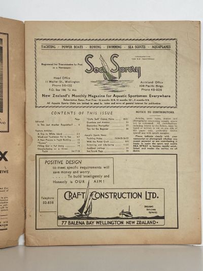 VINTAGE MAGAZINE: Sea Spray - September 1946 - Vol. 1, No. 10