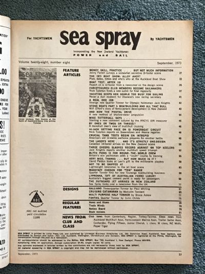 VINTAGE MAGAZINE: Sea Spray / Power & Sail - Vol. 28, No. 8 - September 1973