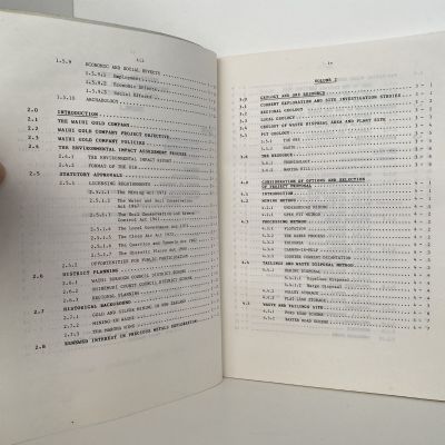 MARTHA HILL PROJECT: Environmental Impact Report Volume 1 and 3 1985