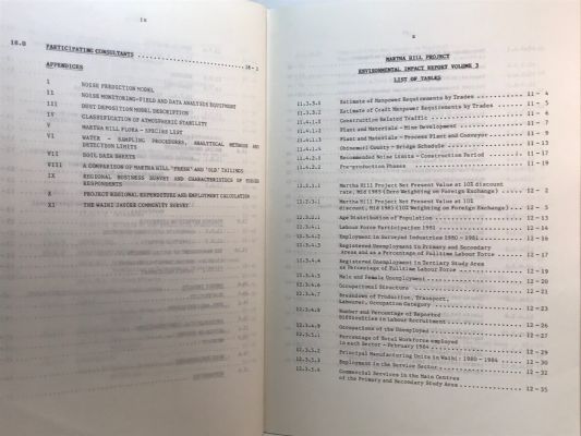 MARTHA HILL PROJECT: Environmental Impact Report Volume 1 and 3 1985