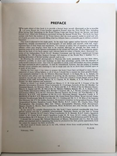 BOMBER SQUADRONS: of The R.A.F. and Their Aircraft