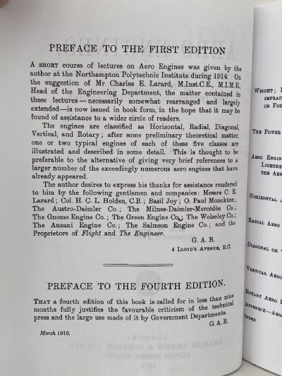 AERO ENGINES THROUGH 1916: 4th edition