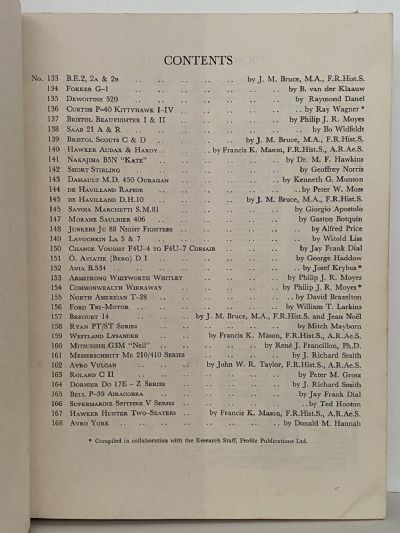 AIRCRAFT PROFILES 133 - 168