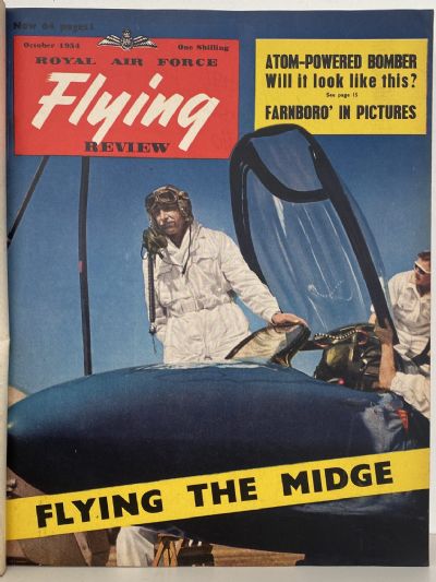 RAF FLYING REVIEW: Bound collection of 12x Royal Air Force magazines 1954 to 1955