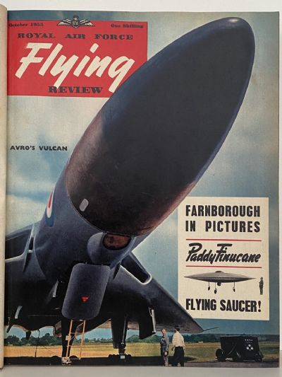 RAF FLYING REVIEW: Bound collection of 12x Royal Air Force magazines 1955 to 1956