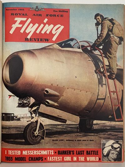 RAF FLYING REVIEW: Bound collection of 12x Royal Air Force magazines 1955 to 1956