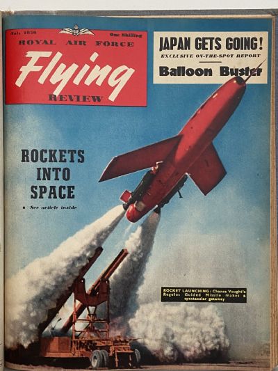 RAF FLYING REVIEW: Bound collection of 12x Royal Air Force magazines 1955 to 1956