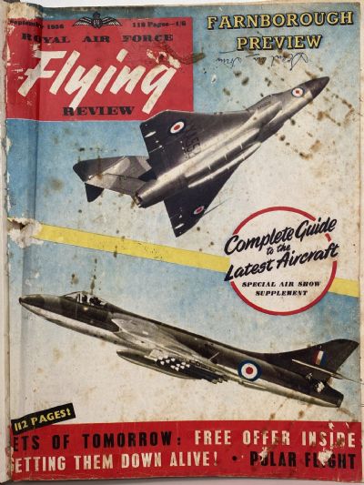 RAF FLYING REVIEW: Bound editions of 12x Royal Air Force magazines 1956 to 1957