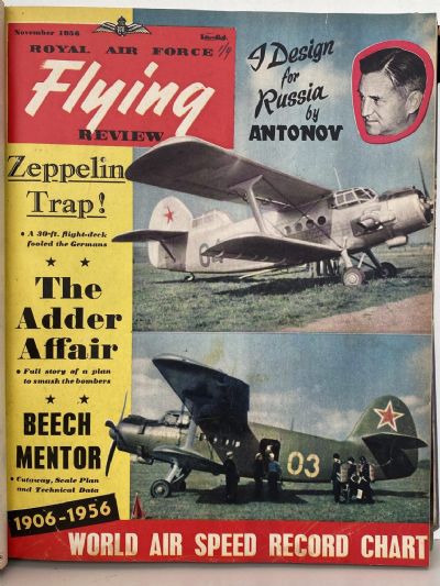 RAF FLYING REVIEW: Bound editions of 12x Royal Air Force magazines 1956 to 1957