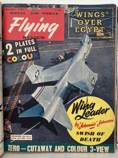 RAF FLYING REVIEW: Bound editions of 12x Royal Air Force magazines 1956 to 1957