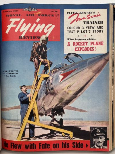 RAF FLYING REVIEW: Bound editions of 12x Royal Air Force magazines 1956 to 1957