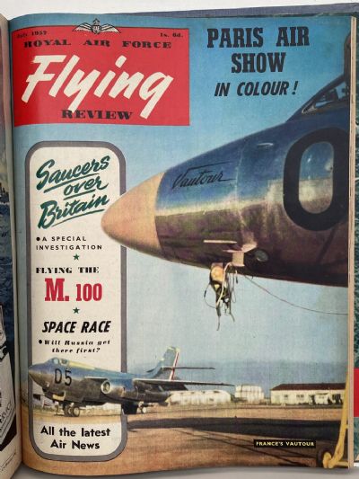 RAF FLYING REVIEW: Bound editions of 12x Royal Air Force magazines 1956 to 1957