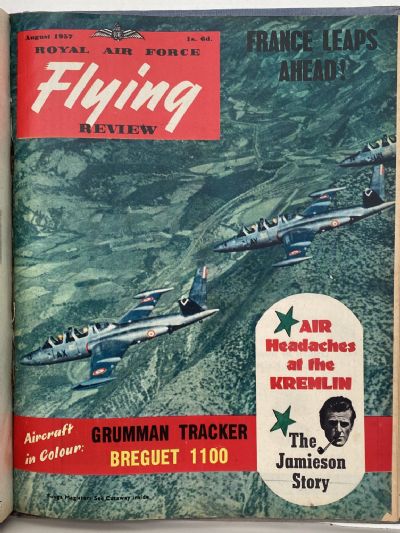 RAF FLYING REVIEW: Bound editions of 12x Royal Air Force magazines 1956 to 1957