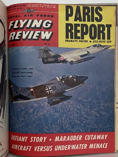 RAF FLYING REVIEW: Bound editions of 12x Royal Air Force magazines 1962 to 1963