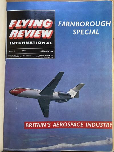RAF FLYING REVIEW: Bound editions of 12x Royal Air Force magazines 1964 to 1965