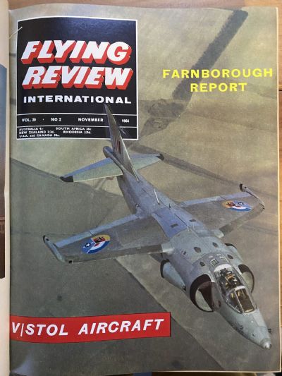 RAF FLYING REVIEW: Bound editions of 12x Royal Air Force magazines 1964 to 1965