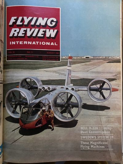 RAF FLYING REVIEW: Bound editions of 12x Royal Air Force magazines 1964 to 1965