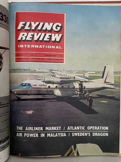 RAF FLYING REVIEW: Bound editions of 12x Royal Air Force magazines 1965 to 1966