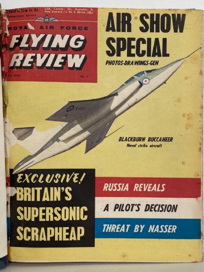 RAF FLYING REVIEW: Bound collection of 8x Royal Air Force magazines 1961 to 1962
