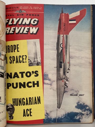 RAF FLYING REVIEW: Bound collection of 8x Royal Air Force magazines 1961 to 1962