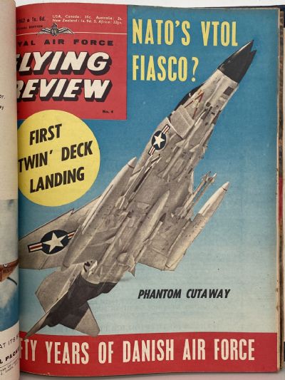 RAF FLYING REVIEW: Bound collection of 8x Royal Air Force magazines 1961 to 1962