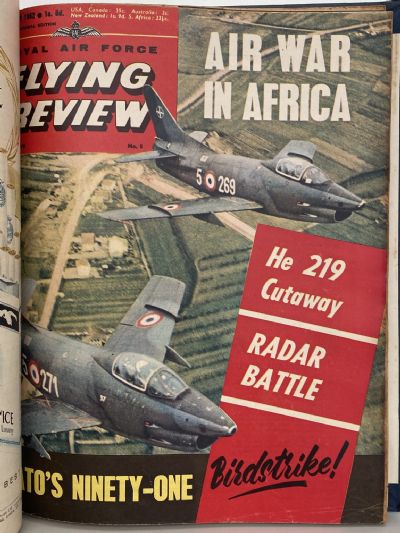 RAF FLYING REVIEW: Bound collection of 8x Royal Air Force magazines 1961 to 1962