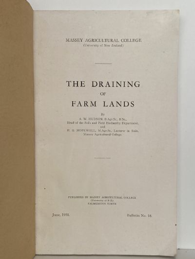 THE DRAINING OF FARMLANDS
