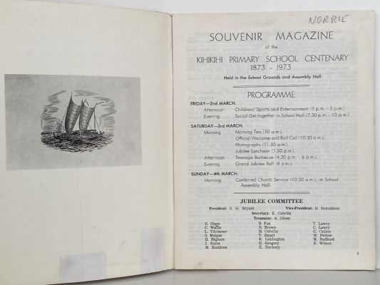KIHIKIHI SCHOOL Centennial Celebrations 1873 - 1973