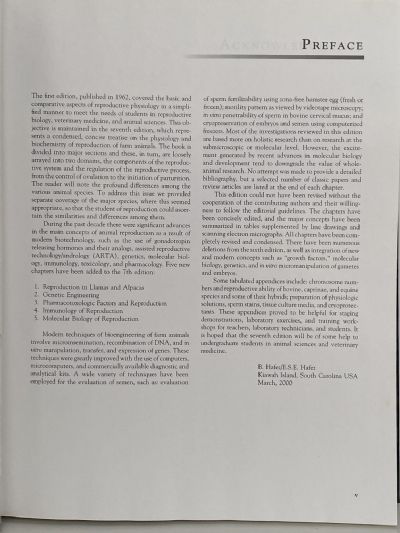 REPRODUCTION OF FARM ANIMAL - Seventh Edition