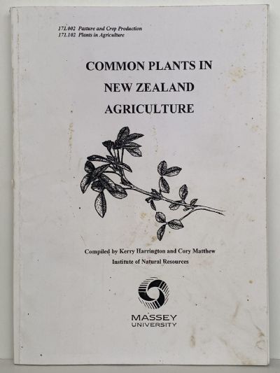 COMMON PLANTS IN NEW ZEALAND AGRICULTURE