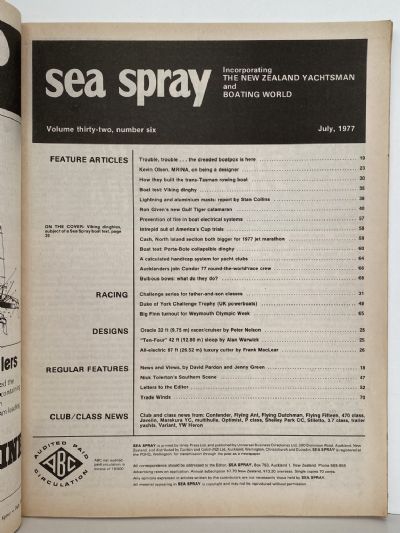 VINTAGE MAGAZINE: Sea Spray - July 1977 - Vol. 32, No. 6